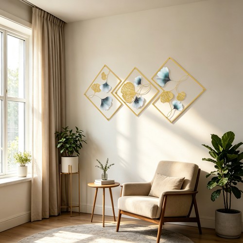 Groß deko wand ginkgo ginko - deko,