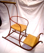 Wunderschöner nostalgischer Schlitten zum Schieben, Jahrhundertwende