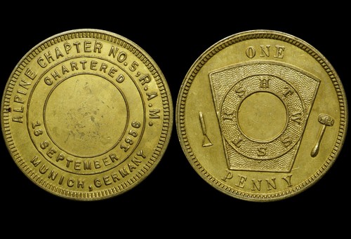 München masonic penny - masonic,
