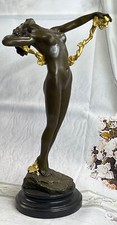 Bronze Jugendstil Akt signiert