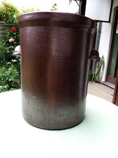 Antiker Gär -, Gurken-, Krauttopf, Steingut, 20 Liter, ca. 100 Jahre alt