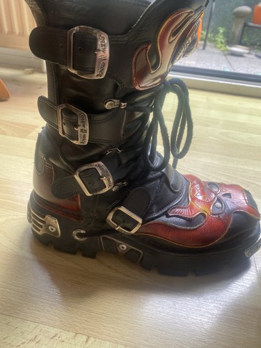 New rock stiefel rot - rock,