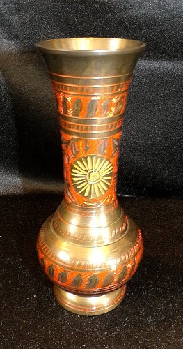Messingvase aus indien - messingvase,