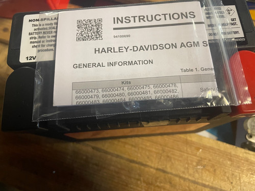 Original harley agm batterie - agm,
