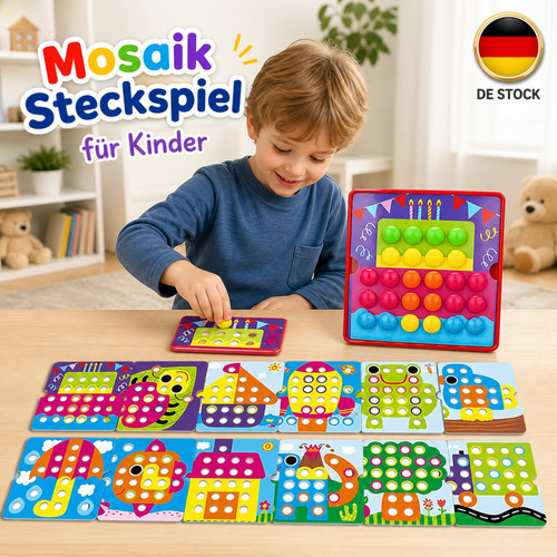 Knopf puzzle mosaik steckspiel - puzzle,
