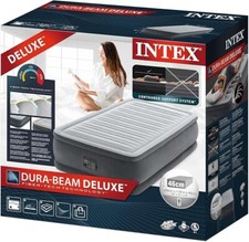 INTEX Comfort-Plush Twin 230V Luftbett - Grau, 99x191x46cm (64412NP)