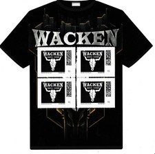 BRD Wacken 2025 W:O:A Limited T-Shirt Edition  4 x 95 Cent