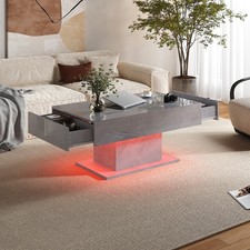 Hochglanz-LED Couchtisch