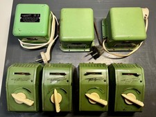Original Fleischmann Konvolut 4 Fahrregler und  3 Trafos aus 1950er Jahren