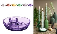 NaDeco Glas Kerzenhalter | Deko Kerzenständer | Tischdekoration zur Hochzeit