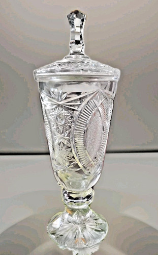 Bleikristall schale mit deckel - bleikristall,