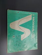 HONDA XL250S original Ersatzteilliste Ersatzteilkatalog von 1978