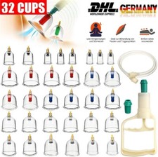 Schröpfen Set Für Vakuum Massage Mit 32 Schröpfgläser Cupping Schröpfset Massage
