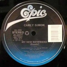 Carly Simon My New Boyfriend Vinyl Single 12inch Epic