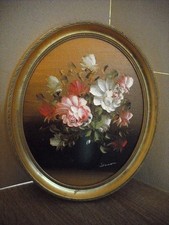 Ovales Bild 28 cm Öl