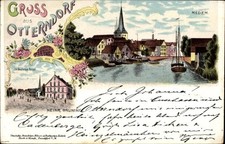 Litho Otterndorf an der Niederelbe, Medem, Gasthaus Im Deutschen Hause - 3893262