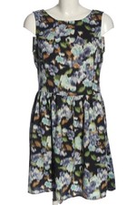 UNITED COLORS OF BENETTON Trägerkleid Damen Kleid Gr. DE 38 schwarz-blau-weiß