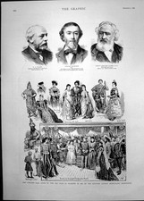 Altes 1889 Walker Allingham Martin Tupper Kostüm Ball Art Club Glasgow viktorianisch