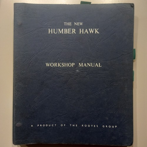 Werkstatthandbuch humber hawk - humber,