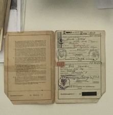 Opel 1937 Papiere Brief Typ 237-589 Fahrzeugbrief WW2  2.WK 24 PS  Vorkrieg