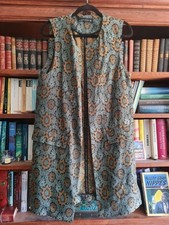 Zara Long Weste Gr. S Brokat Gold Grün SILBER Frühling / Sommer - Kaum Getragen!