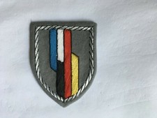 Bundeswehr Aufnäher Verbandsbzeichen Offizier, (handgestickt) - "D/F-Brigade" -