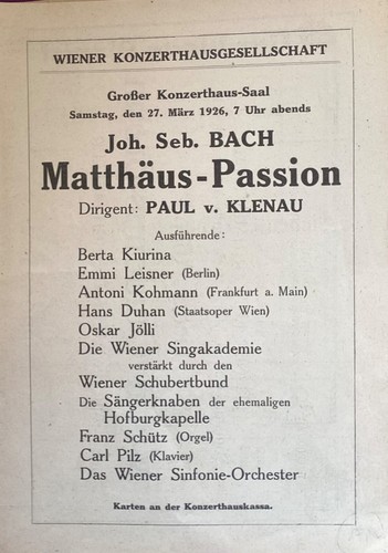 Matthäus passion paul - matthÄus-passion,paul, v