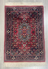 Vintage Bidjar 88 cm x 62 cm Orientteppich Perserteppich Teppich 30133
