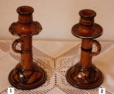 1 Keramik Kerzenhalter Kerzenständer (von 2) - Orient Handarbeit Tunesien