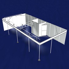 Messestand 10x5 Meter Eckstand