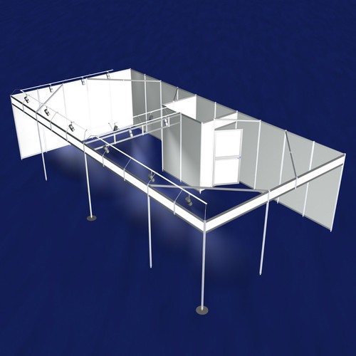 Messestand 10x5 meter eckstand - 10x5,