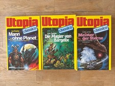 3x Lin Carter, Utopia Classics, Imperium Trilogie, Mann ohne Planet, Magier