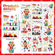 Fensterbilder Karneval