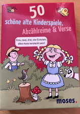 Karten: schöne alte Kinderspiele, Abzählreime & Verse