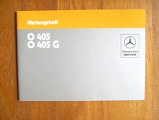 Maintenance manual O 405 G
