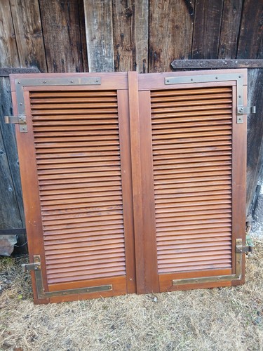 Paar fensterladen holz - paar,