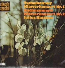 LP Tchaikovsky / Rachmaninoff Klavierkonzert Nr.1 / Nr. 2 NEAR MINT Decca