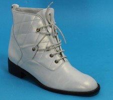 Leder Vintage Schnürschuh Hipster Blogger Walter Käfer Winterschuh Metallic 40,5