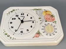 Ceratec  Küchenuhr mit Kurzzeitmesser, Weiß Keramik