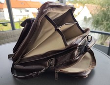 Echt Ledertasche Aktentasche Vintage Umhängetasche Dokumente Reiseunterlagen