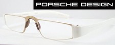 Porsche Design P 8801 C weiss Nahbrille nur Fassung Halbbrille-Lesebrille