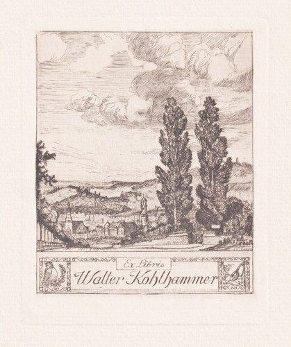 Exlibris alexander eckener - alexander, /