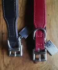 Chihuahua Hundehalsbänder Klein 2 Stück, Hunter, Echt Leder Gebraucht