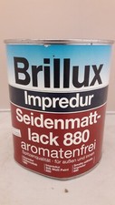 Brillux Impredur Seidenmattlack 880 Buntlack 0,75L Holz Metall (N1012)