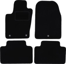 Schwarze Velours-Fußmatten