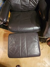 relaxsessel mit hocker leder