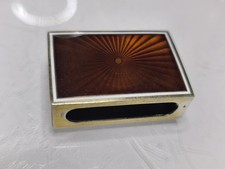 Sammler Etui- Streichholzschachtel emailliert