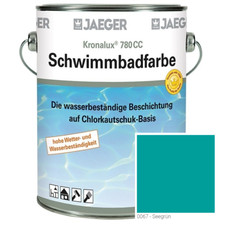 Jaeger Kronalux Schwimmbadfarbe 780cc Poolfarbe 750 ml, seegrün Sonderpreis