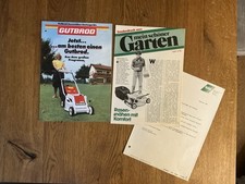 3x Orig. GUTBROD Programm Rasenmäher Kleintraktor Einachser Prospekt Brochure D7