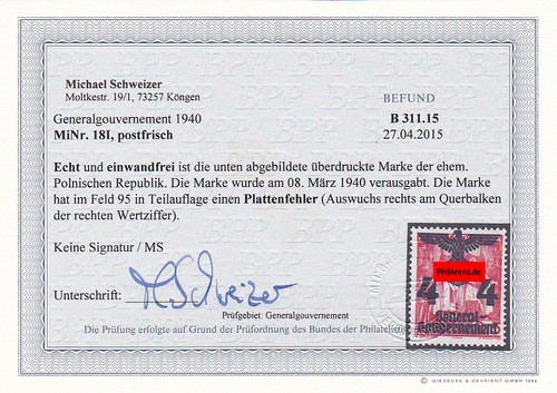 Generalgouvernement minr - (gg),